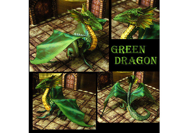 green-dragon-classical-fantasy-creatures -kit168.com