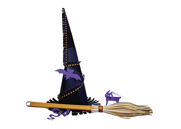 witch-hat-and-broom -kit168.com