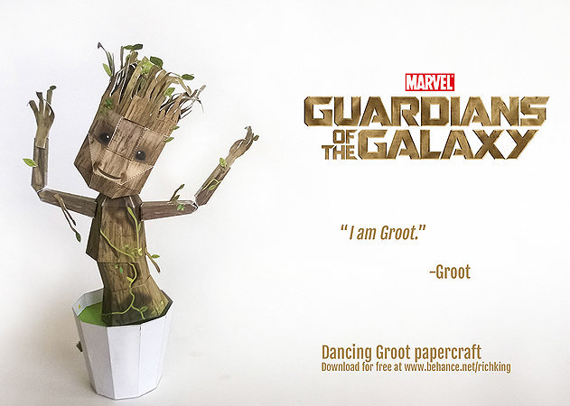 Mô hình Groot Captain America  Mô hình Avengers