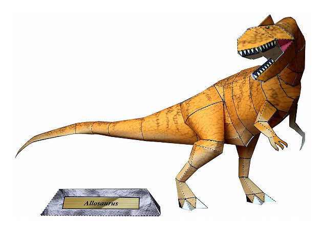Allosaurus - Kit168 Đồ Chơi Mô Hình Giấy Download Miễn Phí - Free Papercraft  Toy