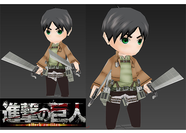 chibi-eren-jaeger-attack-of-titan -kit168.com - Kit168 Đồ Chơi Mô ...