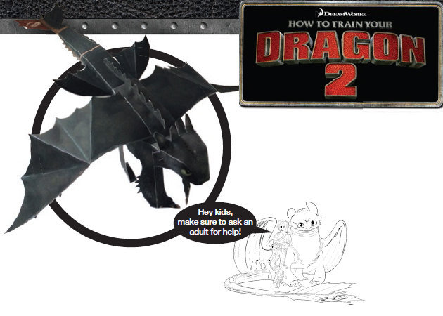 Toothless Ver 2 - How To Train Your Dragon - Kit168 Đồ Chơi Mô Hình Giấy  Download Miễn Phí - Free Papercraft Toy