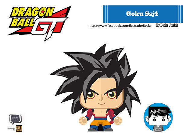 Chibi Goku Ssj4 Mini - Kit168 Đồ Chơi Mô Hình Giấy Download Miễn ...