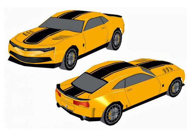 Chevrolet Camaro - Transformers - Kit168 Đồ Chơi Mô Hình Giấy Download Miễn  Phí - Free Papercraft Toy