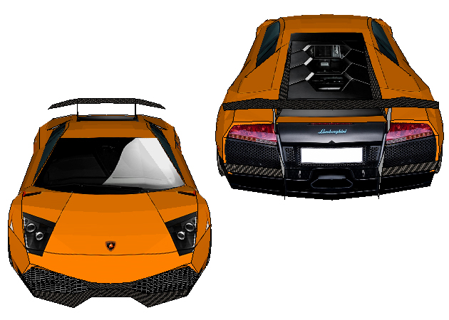 lamborghini-murcielago-2 - Kit168 Đồ Chơi Mô Hình Giấy Download Miễn Phí -  Free Papercraft Toy