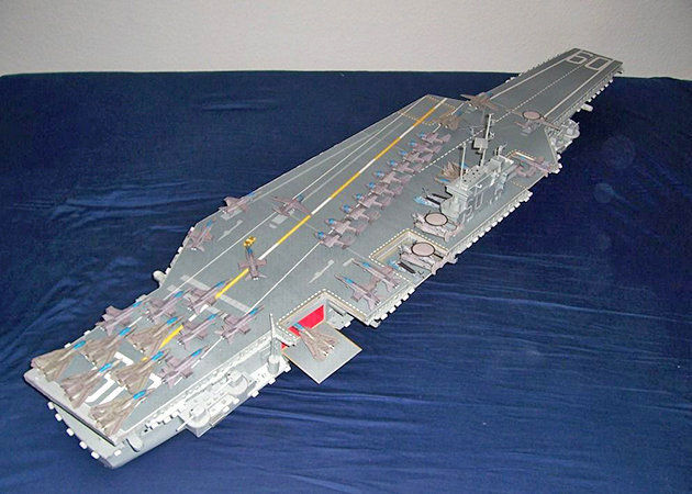 Mô hình tàu chiến Nga bằng giấy tỉ lệ 1 200 tự làm thủ công  HolCim   Kênh Xây Dựng Và Nội Thất