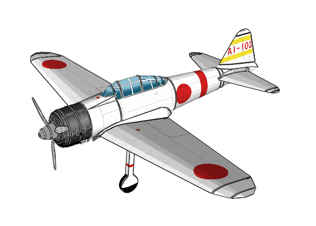 60784 Mô hình máy bay Quân sự 172 SCALE MITSUBISHI A6M3 ZERO FIGHTER MODEL  32 HAMP  TAMIYA  TAMIYA