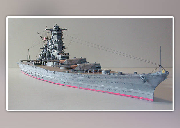 Mô Hình Lắp Ráp 3d Thiết Giáp Hạm Yamato  Nhật  Lắp ghép Xếp hình