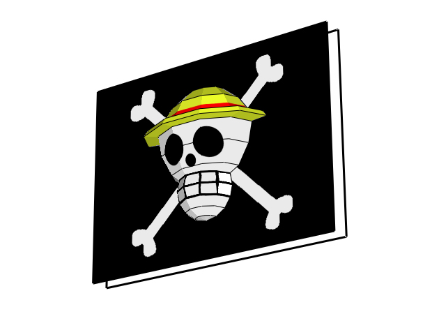 Straw Hat Pirates 3D Flag (Cờ hải tặc Mũ Rơm) - One Piece - Kit168 ...