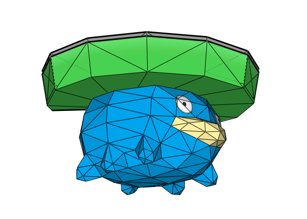 Pokemon Lotad - Kit168 - Shop Đồ Chơi Mô Hình Giấy Papercraft Toy