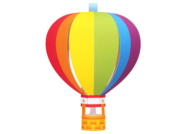 Khinh khí cầu ver 2 - Kit168 Đồ Chơi Mô Hình Giấy Download Miễn ...