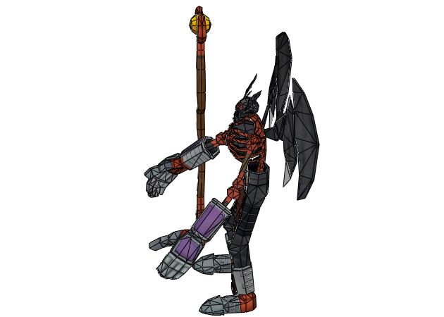 Digimon Skullsatamon - Kit168 - Shop Đồ Chơi Mô Hình Giấy Papercraft Toy