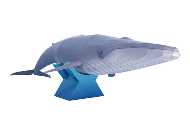 Cá Voi Xanh - Kit168 Đồ Chơi Mô Hình Giấy Download Miễn Phí - Free  Papercraft Toy