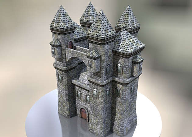Mô hình giấy Lâu đài Segovia  Tây Ban Nha  Kit168 Shop mô hình giấy