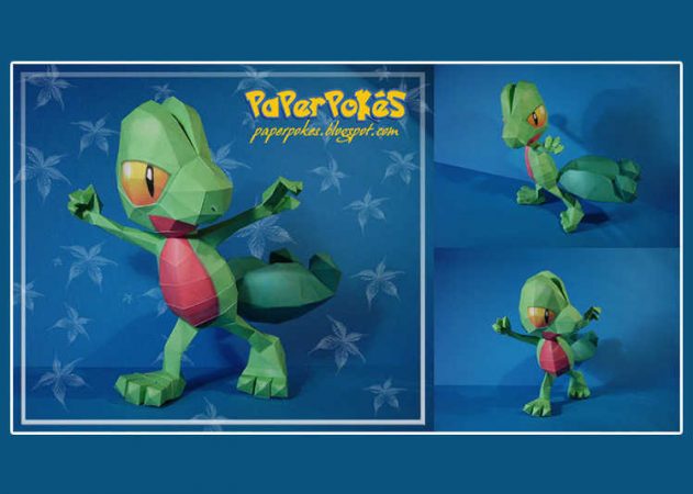 Pokemon Treecko - Kit168 - Shop Đồ Chơi Mô Hình Giấy Papercraft Toy